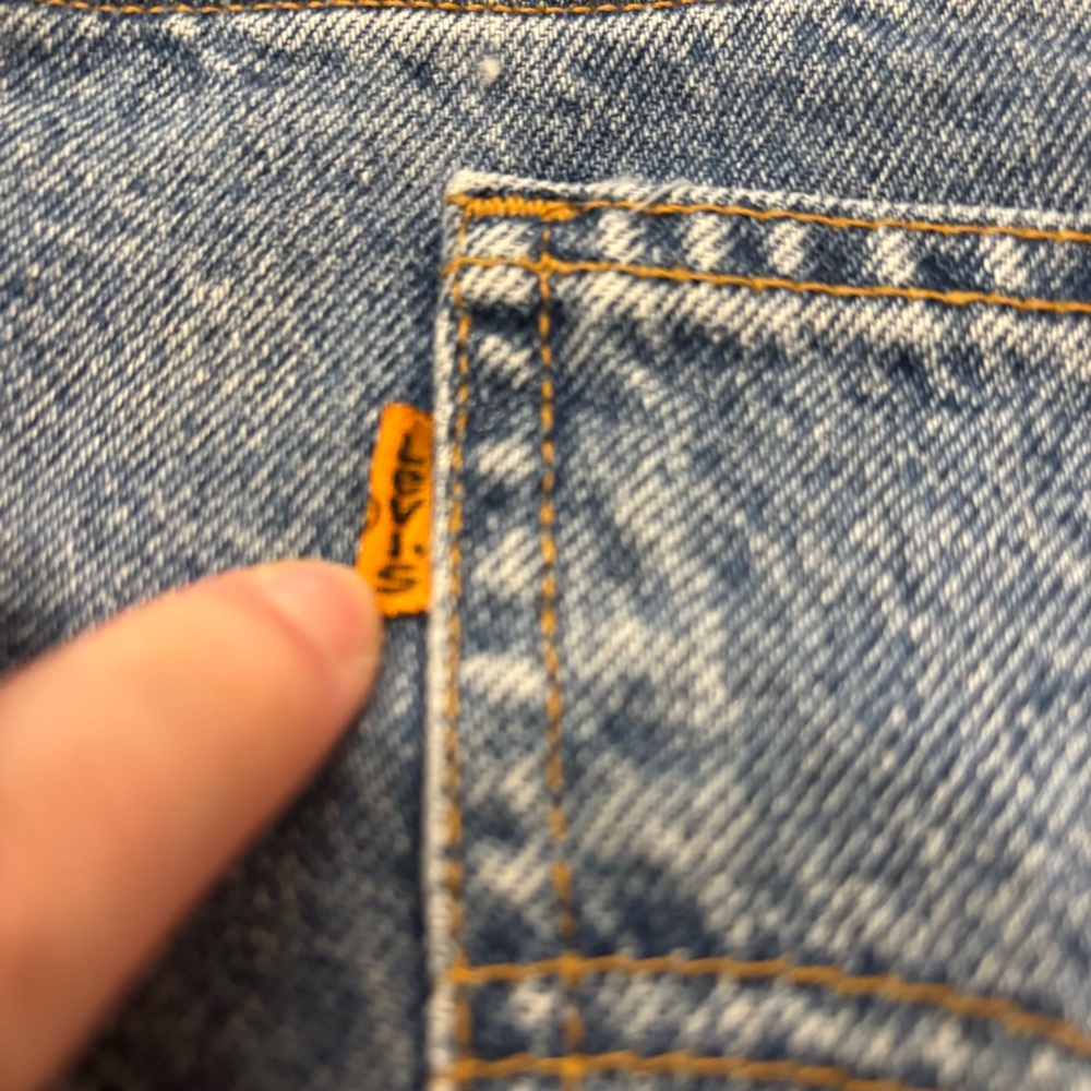 Vtg 1998 Levi’s 550‎ Orange Tab Denim Jean Shorts Jorts Men’s 40 Y2K - Picture 5 of 7
